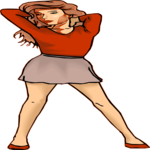 Woman Standing 03 Clip Art