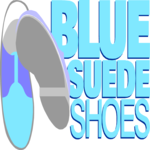 Blue Suede Shoes Clip Art