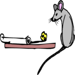 Mouse & Cheese 1 Clip Art