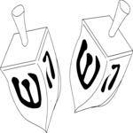 Dreidels 1 Clip Art