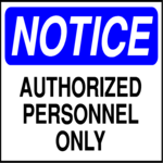 Authorized Personnel 1