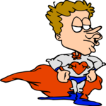 Super Hero of Love Clip Art