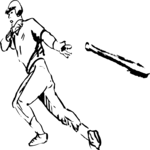 Baseball - Batter 09 Clip Art