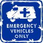 Emergency Vehicles Only Clip Art