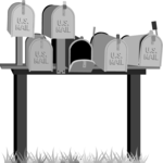 Mailboxes - Country Clip Art