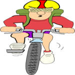 Cyclist 02 Clip Art