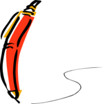 Pen - Rolling Along 2 Clip Art