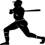 Baseball - Batter 1 Clip Art