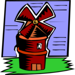 Windmill 25 Clip Art