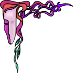 Mask with Vines 1 Clip Art