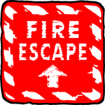 Fire Escape 3 Clip Art