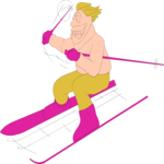 Skier 43 Clip Art