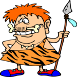 Cave Man with Spear