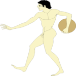 Man Throwing Discus Clip Art