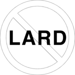 No Lard Clip Art