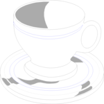 Cup & Saucer 2 Clip Art