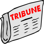 Newspaper - Tribune Clip Art