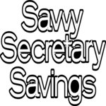 Savvy Secretary Savings Clip Art