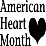 American Heart Month 2 Clip Art