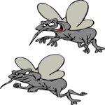 Mosquitos - Angry Clip Art