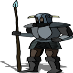 Guard with Spear 3 Clip Art