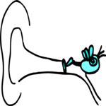 Bird in Ear Canal Clip Art