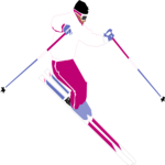 Skier 38 Clip Art