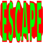 Escape - Title Clip Art
