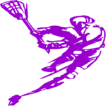 Lacrosse - Player 5 Clip Art