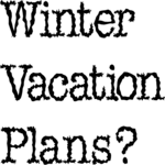 Winter Vacation Plans Clip Art