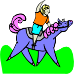 Horseback Riding 14 Clip Art