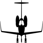Plane Silhouette 11 Clip Art