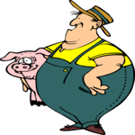 Farmer & Pig
