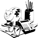 Calculator & Piggy Bank