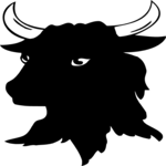 Bull - Head 1 Clip Art