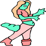 Mutant Female 52 Clip Art