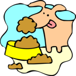 Dog & Mess 1 Clip Art