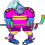 Ice Hockey - Knight Clip Art