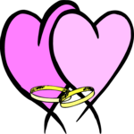 Rings & Hearts 1 Clip Art