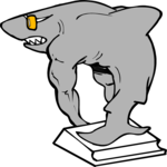 Shark - Diver Clip Art