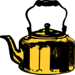 Antique Style Teapot 3 Clip Art