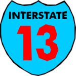 Interstate 13 Clip Art