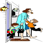 Working Mom 1 Clip Art