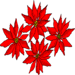 Poinsettia 09 Clip Art