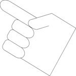 Finger Pointing 080 Clip Art