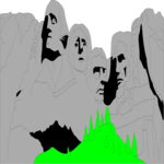 Mt Rushmore 3 Clip Art