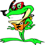 Scuba - Frog Clip Art