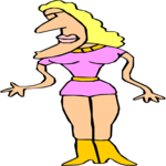 Mutant Female 34 Clip Art