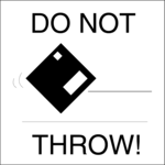 Do Not Throw! Clip Art