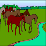Horses 1 Clip Art